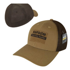 Tactical Ripstop Flex Baseball Cap Mesh Military Operator Hat - Coyote