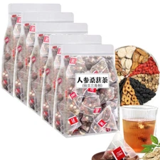 Ginseng Five Treasures Tea Kidney Tea, Natural Organic Kidney Cleanse Detox Tea