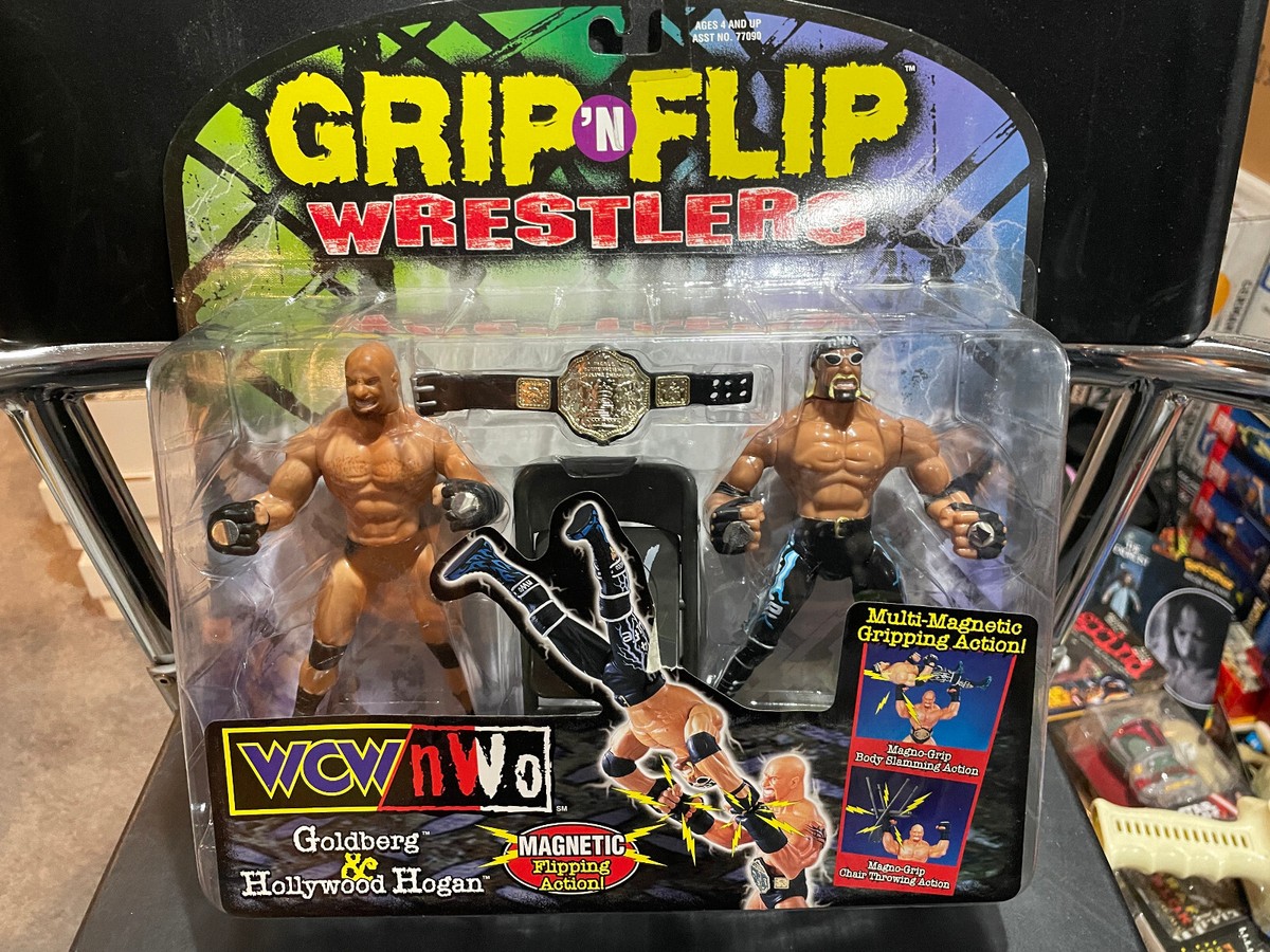 スポーツ Hollywood Hogan Goldberg Grip 'N Flip Hollywood Hulk Hogan & Goldberg WCW/NWO Grip 'N Flip
