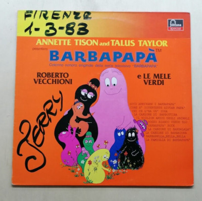 Roberto Vecchioni E Le Mele Verdi    Barbapapà 1975 Italy Lp