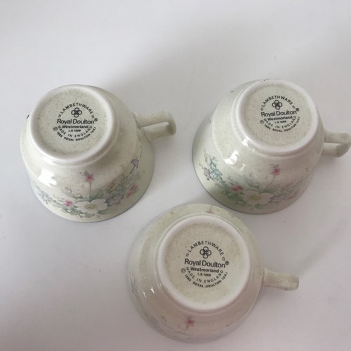 Westmorland Tea Set Cups Saucers - Set of 5 Vintage ROYAL DOULTON 1985 - Imagen 11 de 16