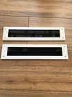 2 x PVC DOOR LETTER BOX INTERNAL  SEAL DRAUGHT EXCLUDER PLASTIC