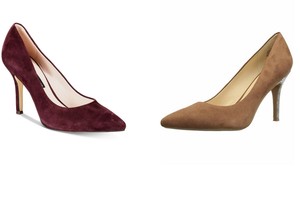 nine west burgundy pumps