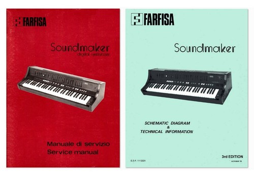 FARFISA SOUNDMAKER Service Manual Schematic Diagram Schaltplan Schema -2 manuals