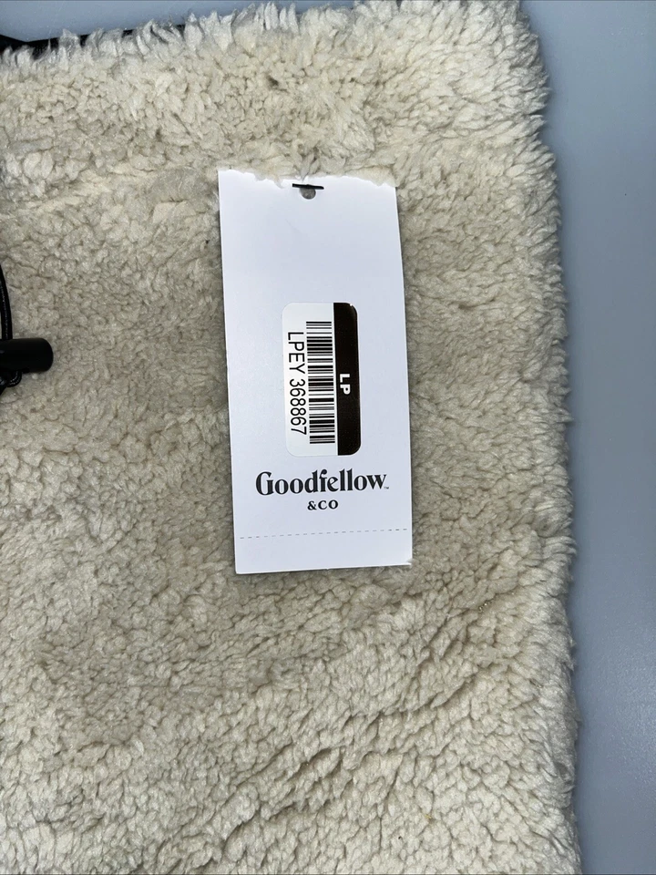 Goodfellow Hombres OSFM Off White Imitación Piel y Vellón Forrado Cuello Calentador Bufanda de Invierno Foto 2 de 4