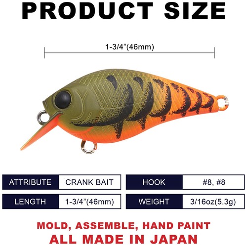 LUCKY CRAFT LC 0.5 - 512 OT Moss Craw (1qty) Top Quality Crank Bait - Picture 2 of 8