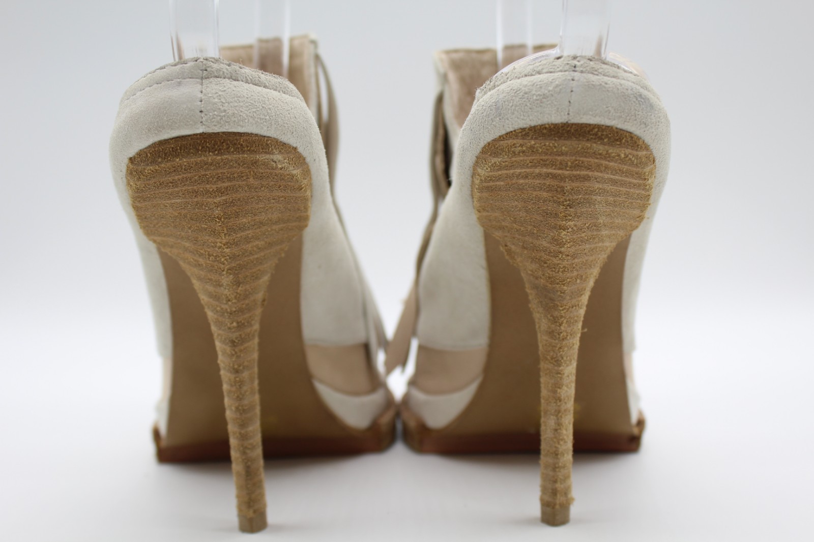 Jeffrey Campbell Grey & Tan Suede Peep Peep Peep Toe TasselPlatform Heels Size 9.5M abc9fb Jeffrey Campbell Grey & Tan Suede Peep Peep Peep Toe TasselPlatform Heels Size 9.5M abc9fb