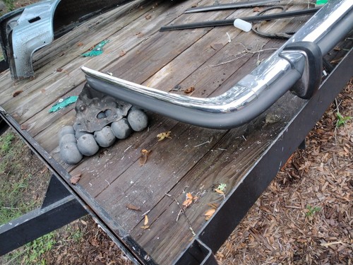 72-89 280 450 380 560 SL SLC Mercedes W107 Rear Euro Bumper clean rust free item - Foto 8 di 12