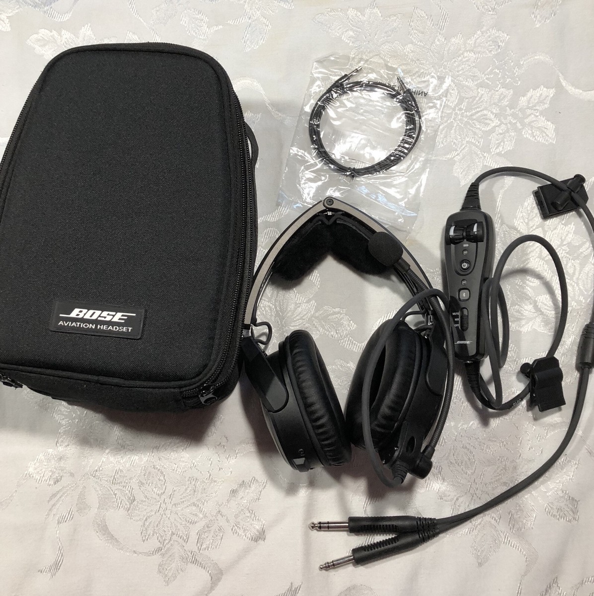 Bose A20 Aviation Headset with Bluetooth & Dual Plug Cable