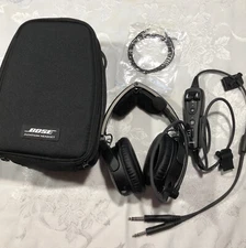 Bose A20 Aviation Headset with Bluetooth & Dual Plug Cable - Black