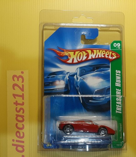 (lot of 2) ENZO FERRARI - Hot Wheels SPEED MACHINES Blue & HW TREASURE HUNTS Red - Picture 11 of 12