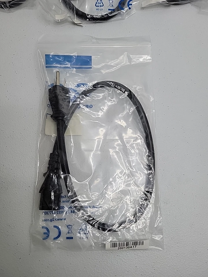 2FT Universal 3 Prong AC Power Cord Cable 18 AWG for Computer Printer Monitor TV - Image 3 of 4