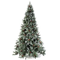 Werchristmas 7 Ft Scandinavian Blue Spruce Christmas Tree Includes Pine Cones... Werchristmas 7 Ft Scandinavian Blue Spruce Christmas Tree Includes Pine Cones...