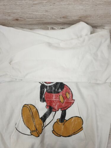 Auténtica chaqueta con capucha Mickey Mouse, talla L, blanca, mujer, parques de Disney - Imagen 9 de 17