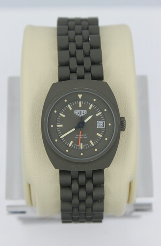 Neu Heuer Pre Tag 981.058 Military Green PVD Sportuhr Damen Neuwertig NOS Selten