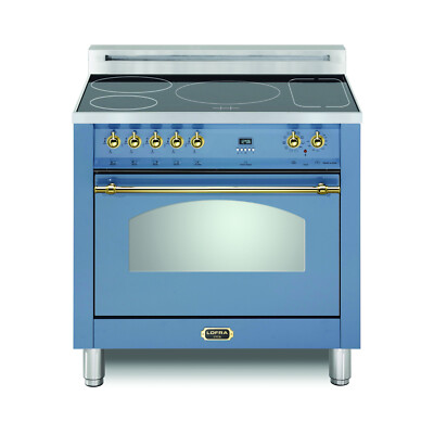 Lofra Dolcevita 36'' Induction Range Oven Convetion, Lavender Brass Trim