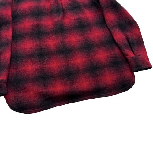 SmartWool Black and Red Plaid Flannel Shirt - Women's Large - Picture 14 of 15