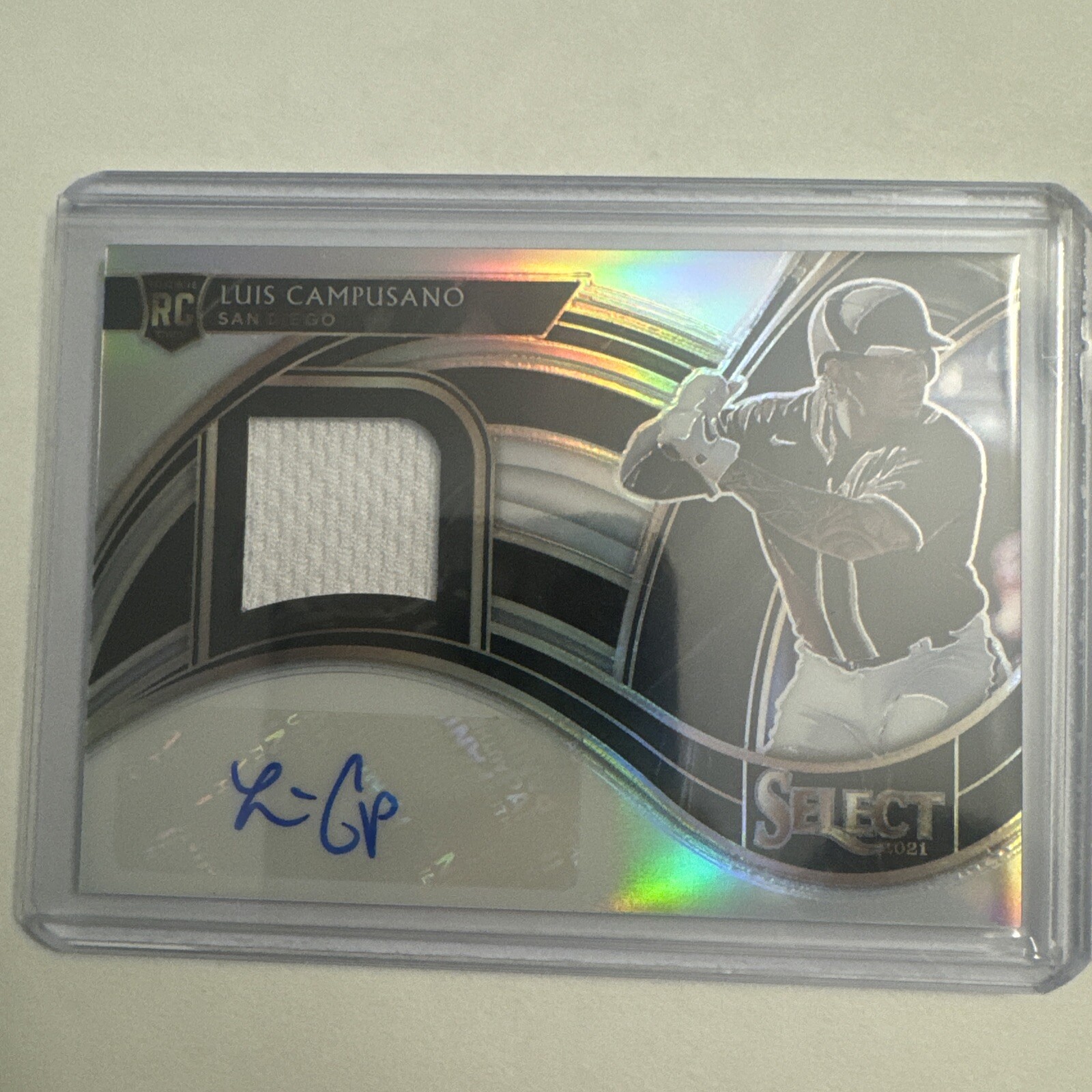 2021 Panini Select - Rookie Jersey Autographs Holo Prizm Luis Campusano /199
