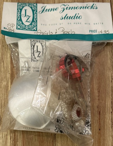 June Zimonick Ornament Kit SWIRLS AND PEARLS SP734 NEW Christmas