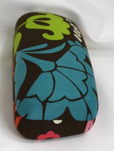 Vera Bradley Hard Large Eyeglass Sunglass Lola Sun glasses case Brown clamshell - Picture 12 of 12
