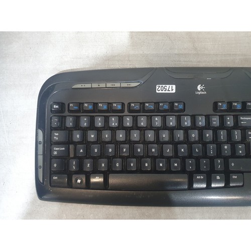 Logitech EX110 Multimedia Keyboard Black Wireless QWERTY Layout for Desktop PC - Picture 2 of 10