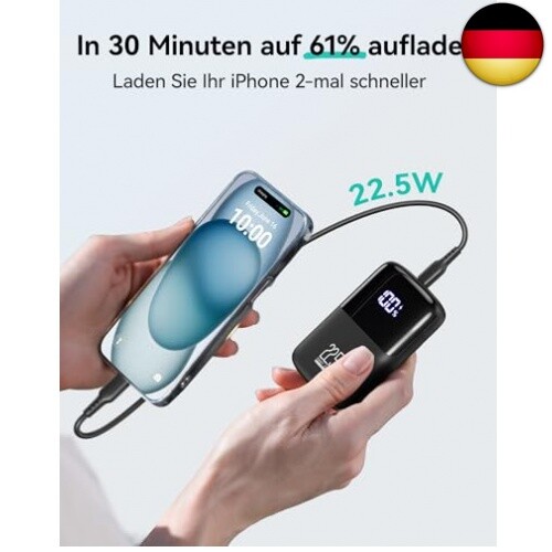 INIU Power Bank, 22.5W Fast Charging 10000mAh PowerBank Klein Aber Stark, PD3.0 - Bild 4 von 10
