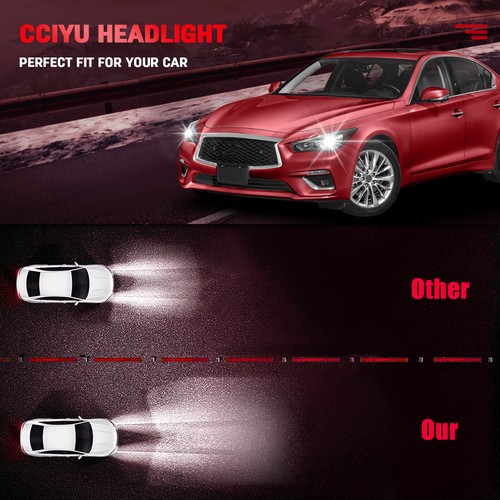 Right Passenger Side For Infiniti For Q50 2014-2022 Headlight Assembly w/LED DRL - Picture 7 of 8