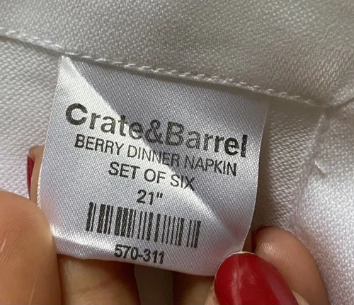 Crate & Barrel Dinner Napkins - Thumbnail 3