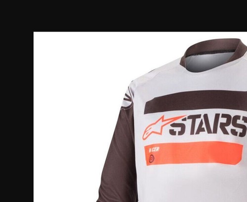 ALPINESTARS KIDS YOUTH RACER MOTOCROSS JERSEY - TACTICAL BLACK / GREY / RED FLUO - Picture 3 of 3