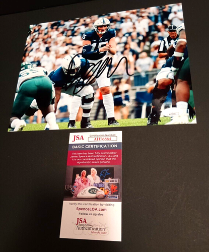 DREW ALLAR Penn State SIGNED 8x10 Photo JSA COA NITTANY LIONS FOOTBALL b