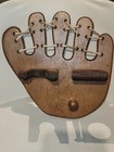 Vintage Wooden Bat And Ball Holder Wall Hanging