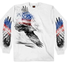 Hot Leathers Pencil Patriotic Eagle Long Sleeve