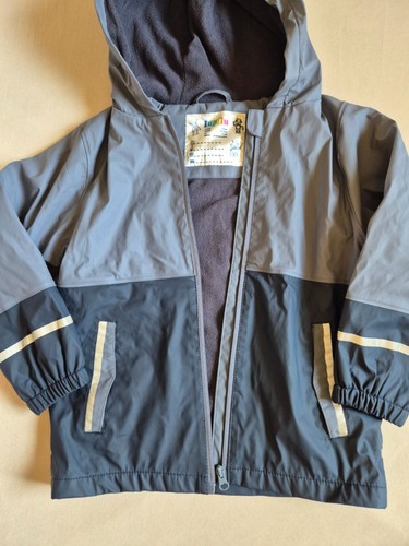 Matschanzug Regenjacke Regenhose gefüttert blau Gr. 122 - 128 Lupilu - Bild 7 von 9