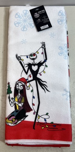 Disney Nightmare Before Christmas 2Pk Kitchen Hand Towels 15x25 100%Cotton