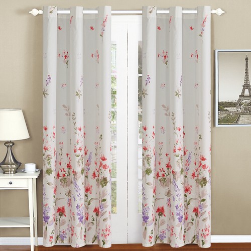All American Collection 3PC Floral Printed Coral and Beige Reversible Bedspread - Picture 4 of 8