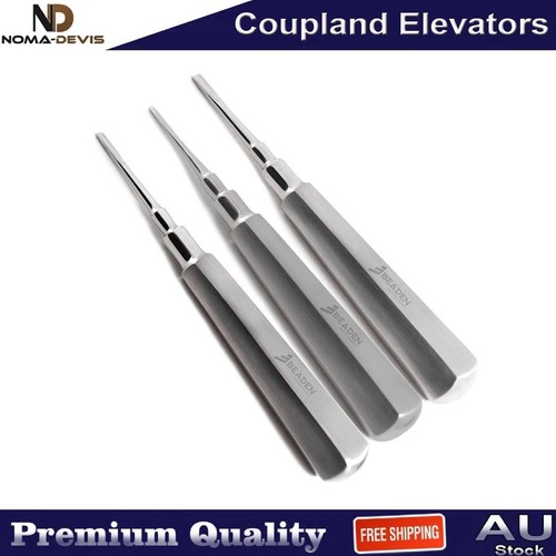 3PCS Set Coupland Elevators Teeth Loosening Surgical Root Extracting Instruments - Bild 1 von 5