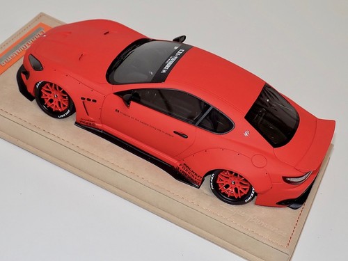 1/18 modèles AB Maserati Granturismo Liberty Walk mat, orange Whls Alcantara A - Photo 7/8