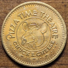 1982 Chuck E. Cheese Pizza Time Theatre In Pizza We Trust Amusement Token AU