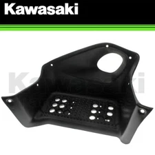 NEW 2003-2006 GENUINE OEM KAWASAKI KFX50 RIGHT HAND FRAME COVER FOOTWELL BLACK