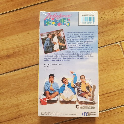 1989 Weekend At Bernie’s VHS Andrew McCarthy, Gladden Studio Release 1308 - Picture 2 of 3