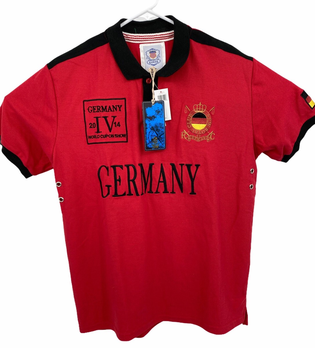 NEW Team Germany 2014 FIFA World Cup On Show Polo Shirt Jersey Sz