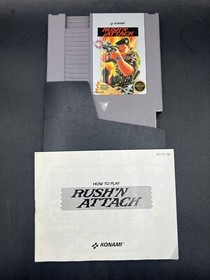 Rush'n Attack Nintendo System 1987 NES cartuccia gioco, manuale, solo cover TESTATA