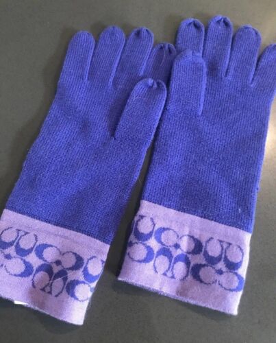 Guantes morados COACH de dos tonos nuevos con etiquetas - Imagen 3 de 3