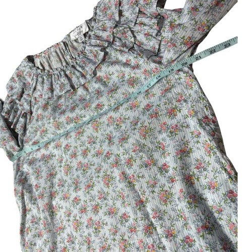 J. Top Crew Volantes-Hombro en Liberty Winding Roses Talla M AW024 - Imagen 9 de 12