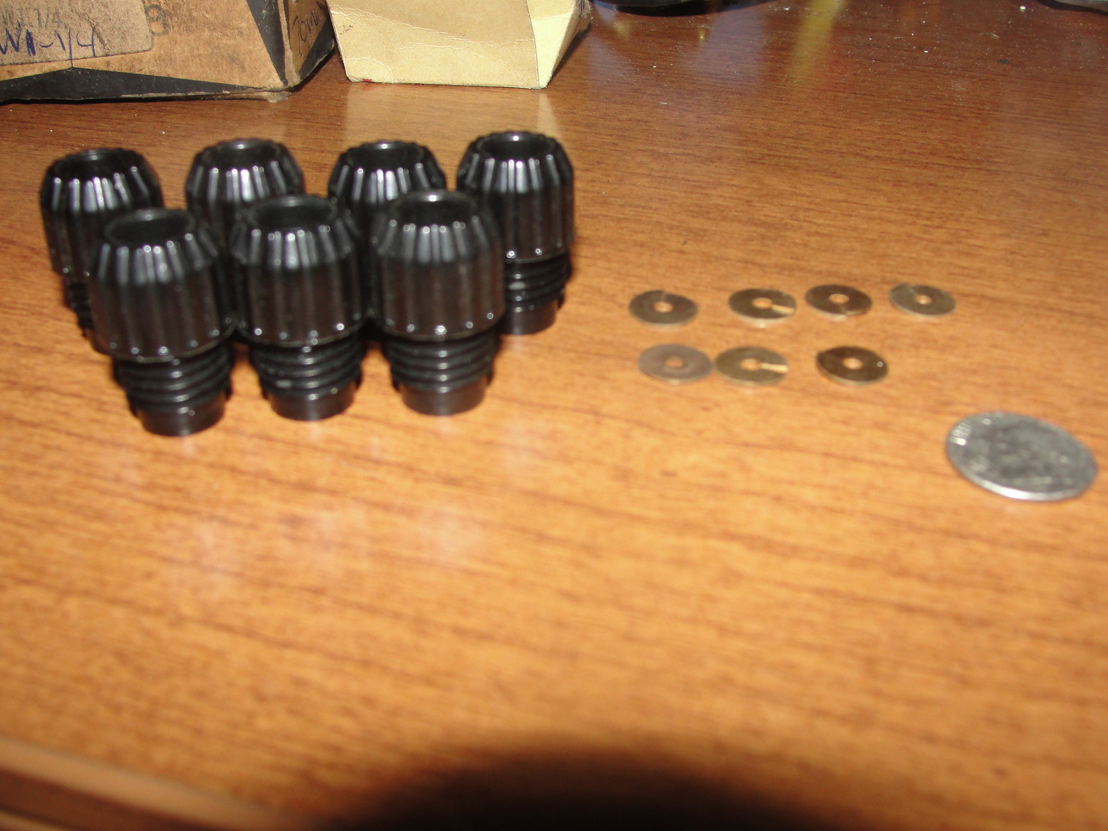 Lucas#408120 Dist.Cap Screw 7-Wire Nuts&Brass Washers Austin Healey 100/6.3000 +