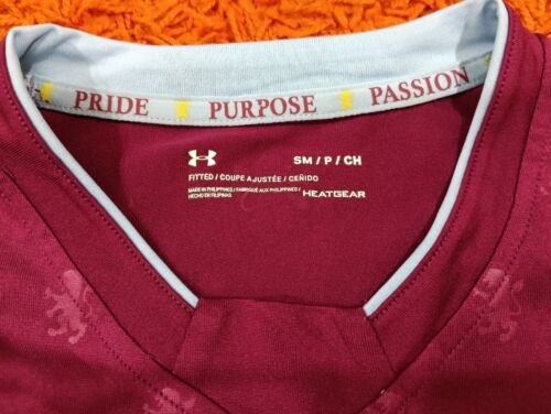 ASTON VILLA FC Home Kit UNDER ARMOUR 2017/18 Jersey Football Soccer Shirt EFL - Picture 5 of 5