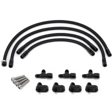 For LS1 LS2 LS3 Stainless Steel Complete Coolant Crossover Steam Vent Kit Parts