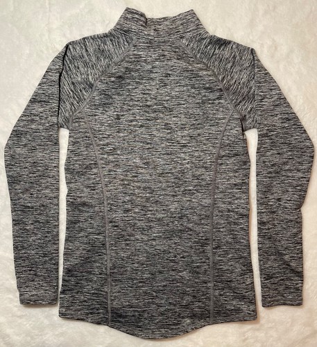 Dick's Sporting Goods Gray Mock Neck Shirt Girl's L 14 Fleece Lined Cold Gear - Picture 4 of 6
