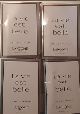 4 X LANCOME La Vie Est Belle L eau de Parfum Mini Spray 1.2 ml Each
