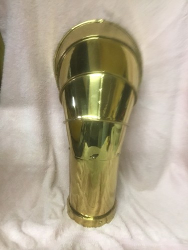 Boat Cowl Vent 18” Polished Brass Lacqured - Imagen 2 de 5